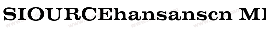 SIOURCEhansanscn MED字体转换